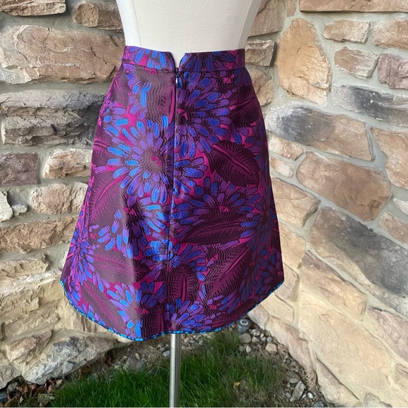 J. Crew Floral Jacquard Midnight Floral Mini Skirt - Picture 11 of 16